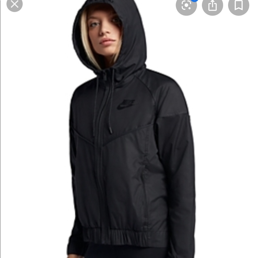 Black nike windbreaker